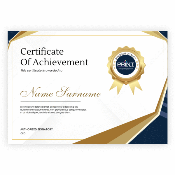Certificate (350GSM)