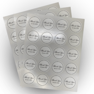 Transparent Sticker in Sheets